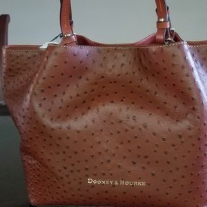 NEW Authentic Dooney & Bourke Ostrich Barlow Bag